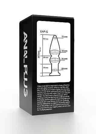 Анальный плаг из стекла EGZO EAP-G ( длина 10.7 см, диаметр 3.4 см ) Sex Aura Киев