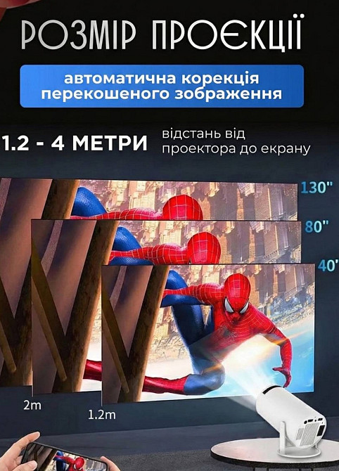 Портативный домашний проектор GTEQY GT18. Харьков - изображение 2