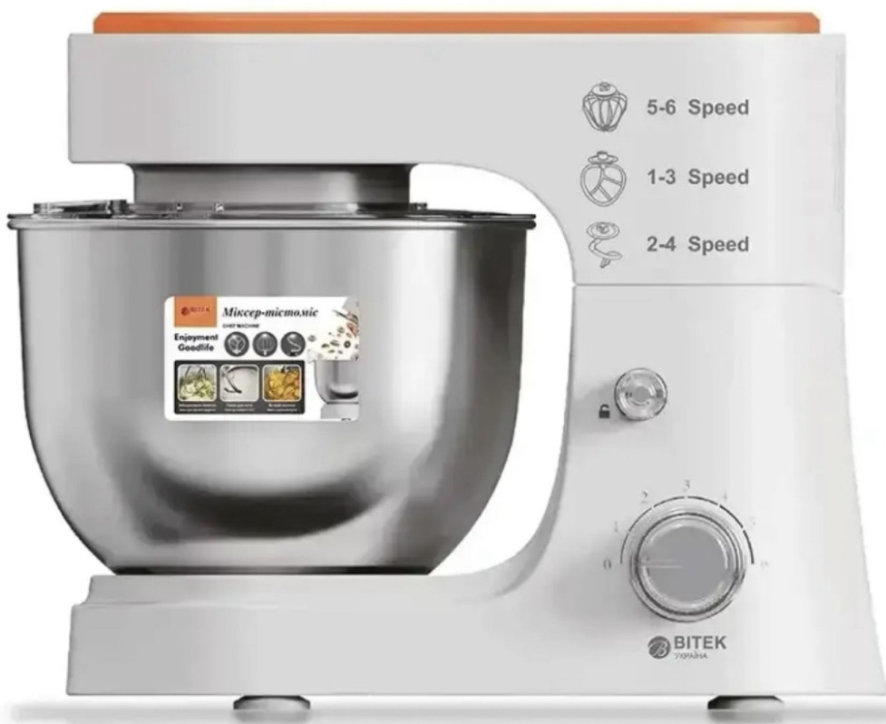 Тестомес BITEK BT-6611O миксер планетарный кухонный комбайн блендер. Харків - фото 3