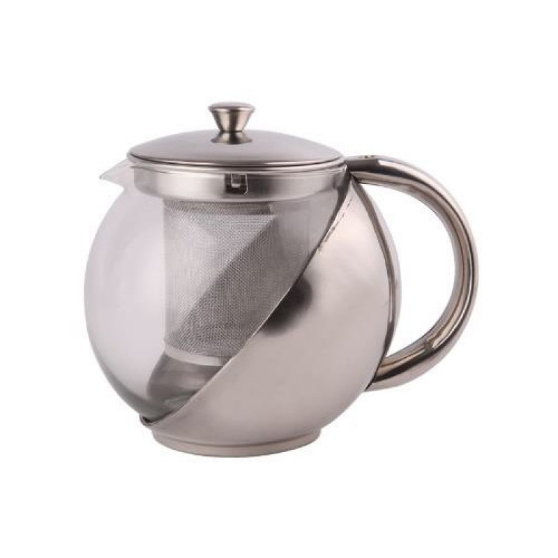 Заварник UNIQUE UN-1162 0.75 л нержавіюча сталь, термостійке скло Одеса - фото 2