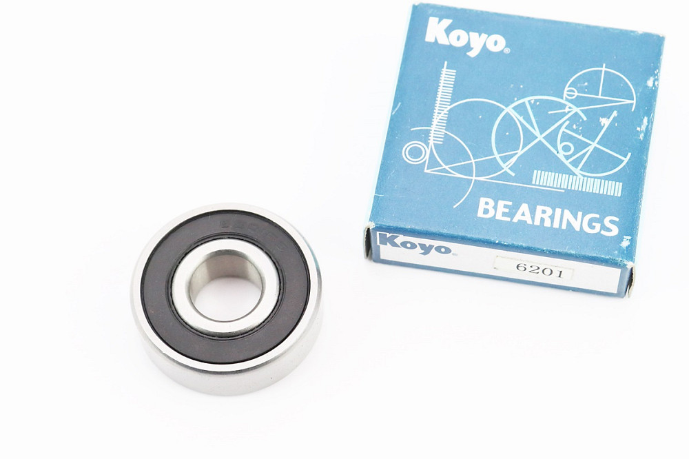 Підшипник 6201 RS (12x32x10) переднього колеса GY6; вентилятора Киев - изображение 1