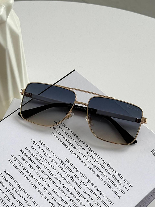 Окуляри унісекс Prada  з металевою оправою на середнє обличчя 🔥 Київ - фото 7