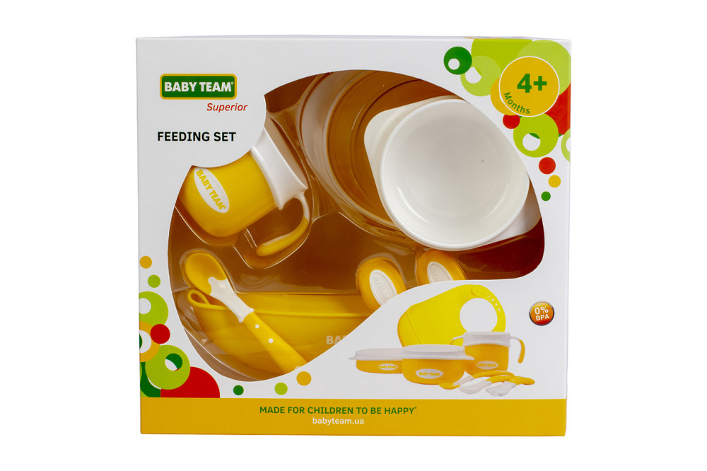 Набір для годування 4+ Baby team Жовтий Кривий Ріг - фото 9