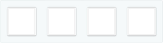 LIVOLO Рамка 4-постова LIVOLO, загартоване скло, біла, 294×80 мм (VL-P7E/E/E/E-8W) Коломыя
