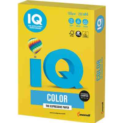 Папір Mondi IQ color А4 intensive, 160g 250sh Mustard (IG50/A4/160/IQ) Вінниця