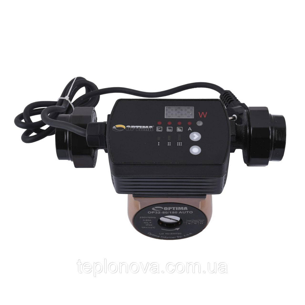 Насос циркуляційний енергоощадний Optima OP32-80AUTO 180 мм + гайки Чернівці - фото 2