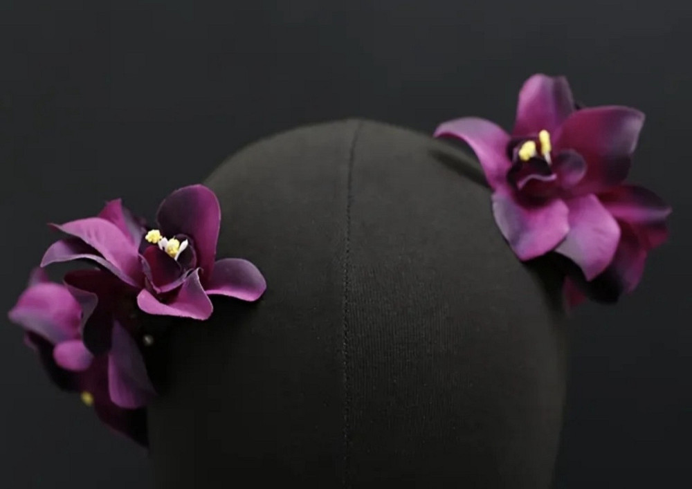 Затискач для волосся Орхідея Смела - изображение 4