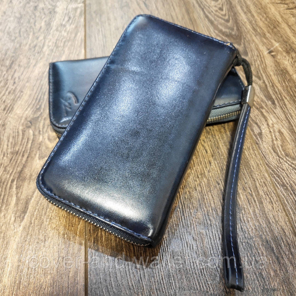 Темно-синій гаманець на блискавці Kivi Київ - фото 4