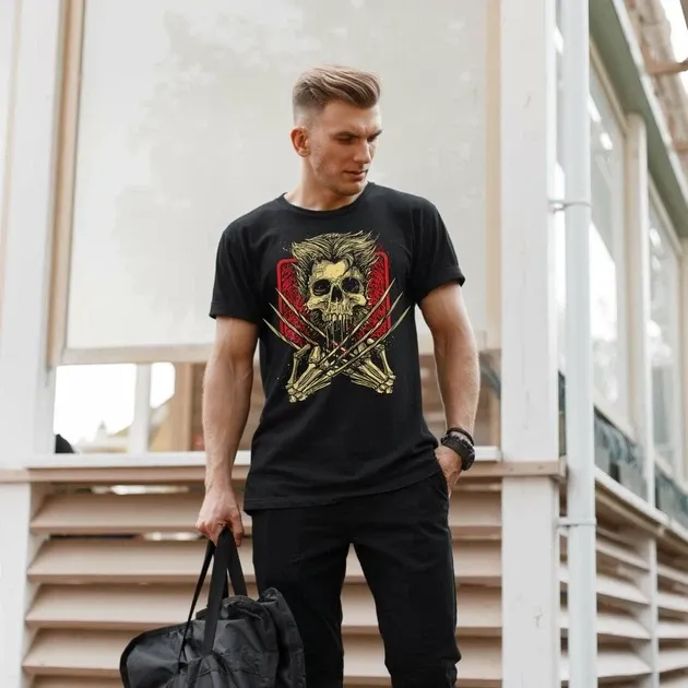 Футболка чоловіча з  принтом Росомаха Розмір 48 Anime0141 Дніпро - фото 3