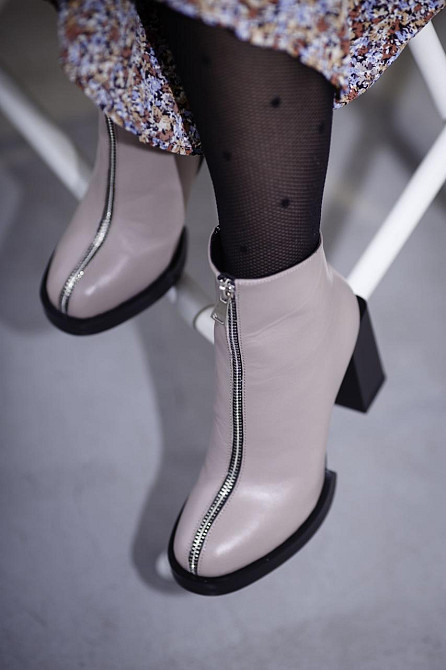 Черевики жіночі ARLEN капучіно шкіра натуральна каблук 9см 38р.39р. (2787) Коломыя - изображение 3