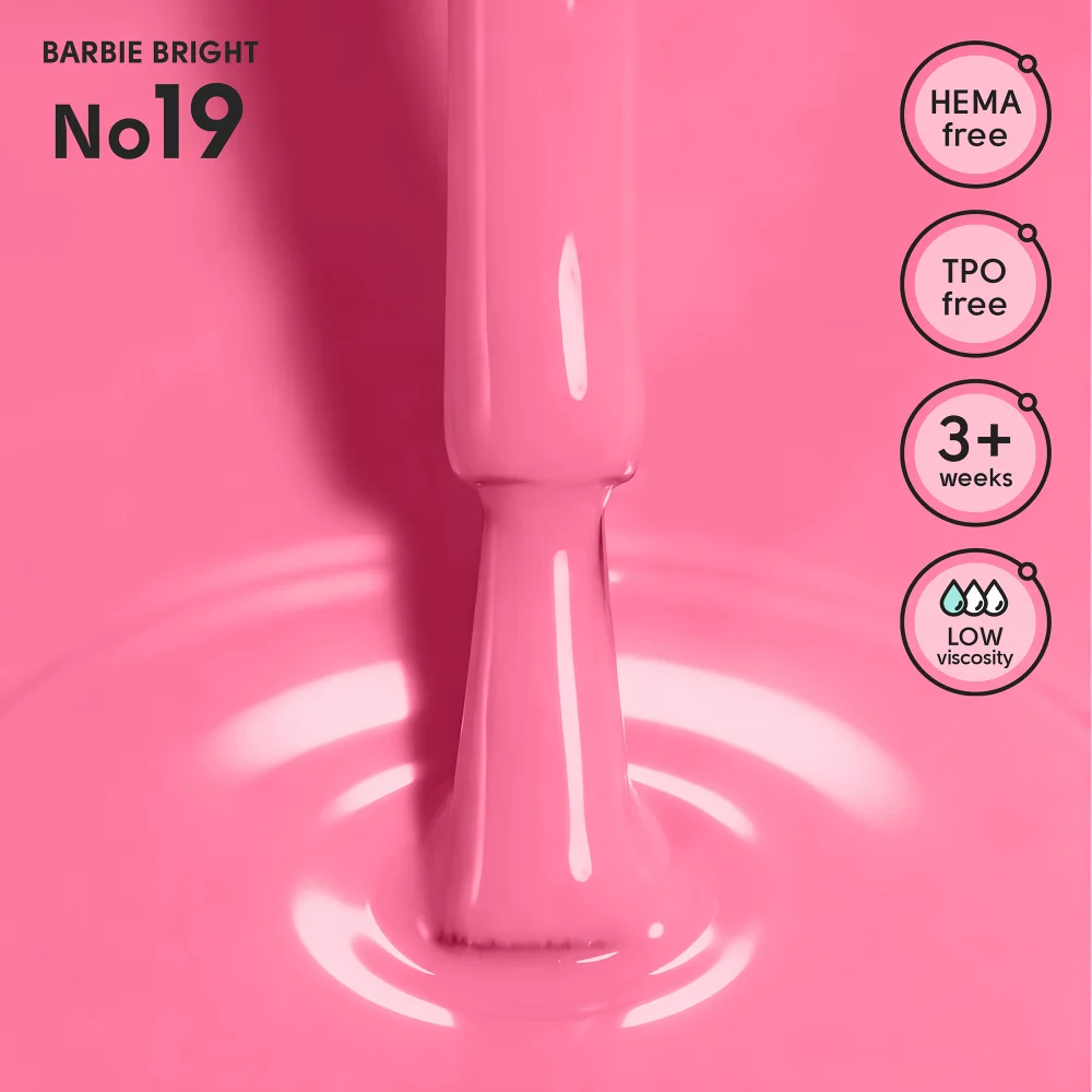 Гель-лак для ногтей 19 Barbie Bright Shelly 12 мл Киев - изображение 5