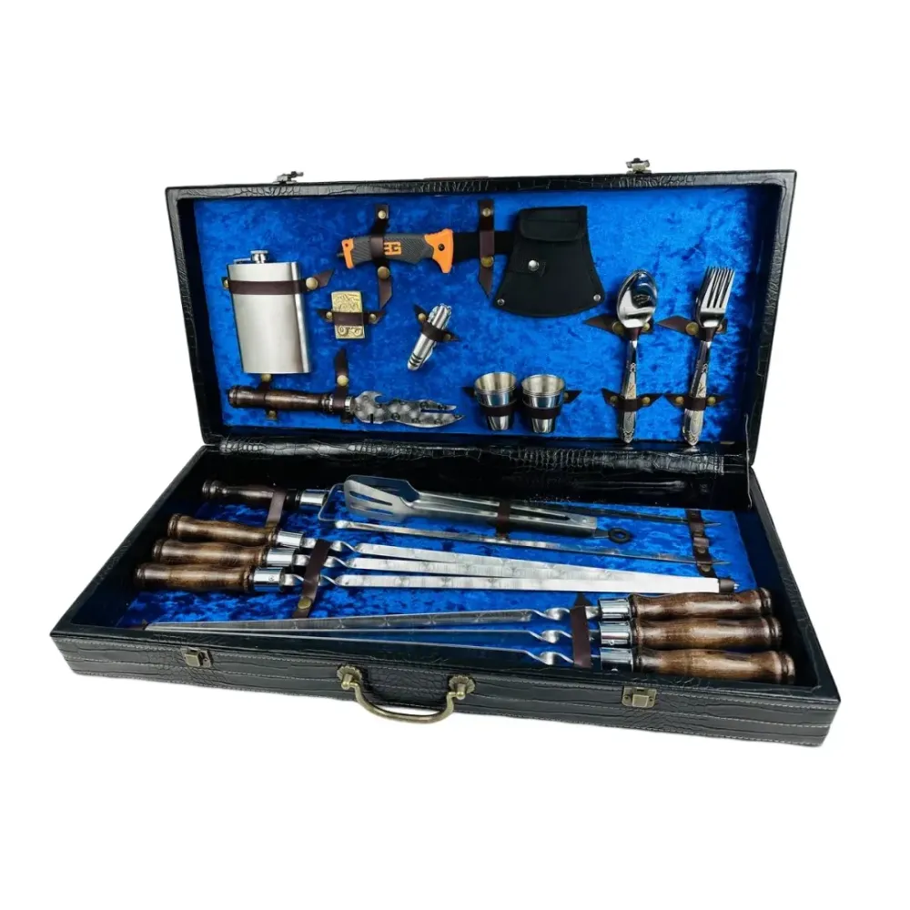 Набори шампурів, Набір шампурів у шкіряному кейсі VIP 8 Шампури, вертіла Тернопіль - фото 7