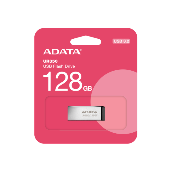 Флеш-накопичувач ADATA USB 3.2 UR 350 128Gb Silver/Black Одеса