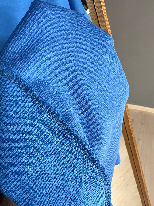 Свитшот женский My city 8054 удлиненный с воротничком разрезы по бокам оверсайз 48 , синий, 48 Киев - изображение 9