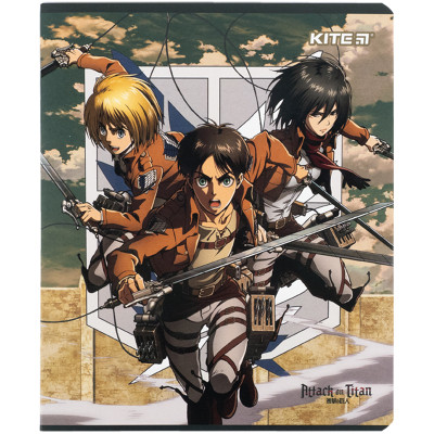 Зошит Kite Attack on Titan, 24 аркуші, клітинка (AT24-238) Вінниця - фото 9