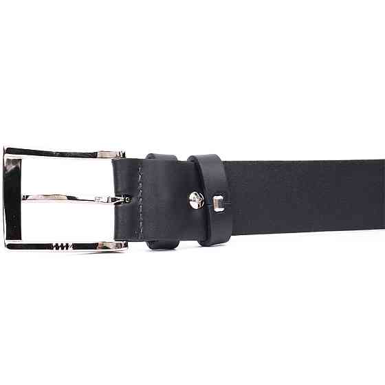 Брючный ремень для мужчин из натуральной кожи GRANDE PELLE 11674 Черный Киев