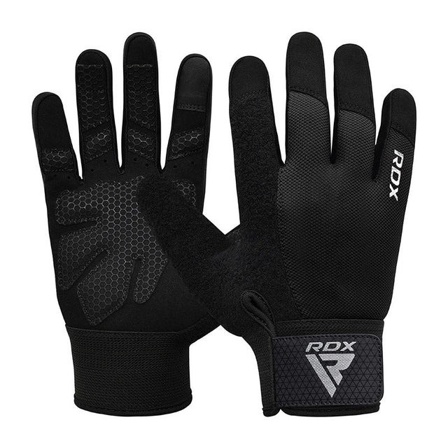 Перчатки для фітнесу RDX W1 Full Finger Plus Black M Кам'янське - фото 1