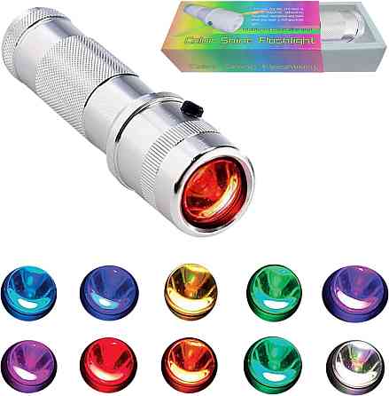 Світлодіодний ліхтарик RGB LucaSng 10 кольорів Луцк