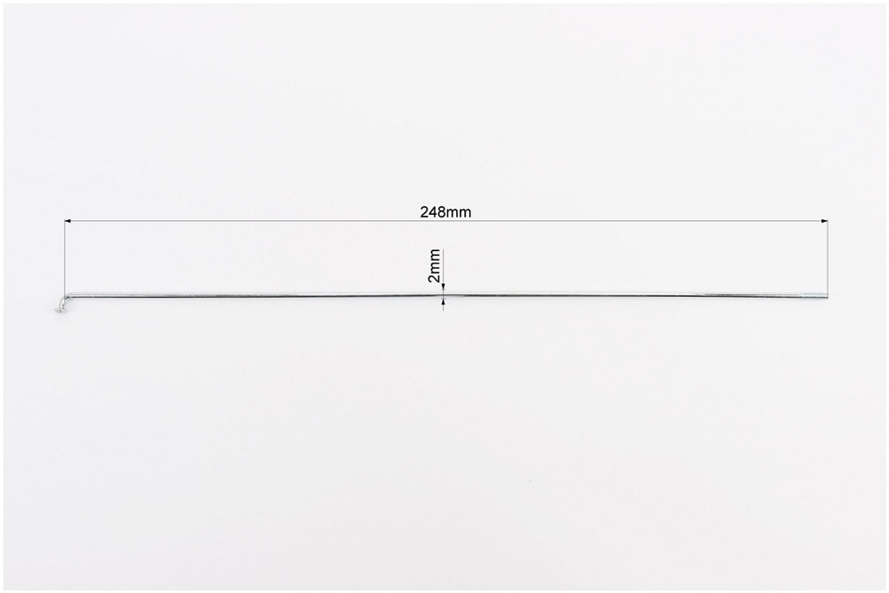 Спиця 14Gx248мм (100шт к-кт), хром Київ - фото 2