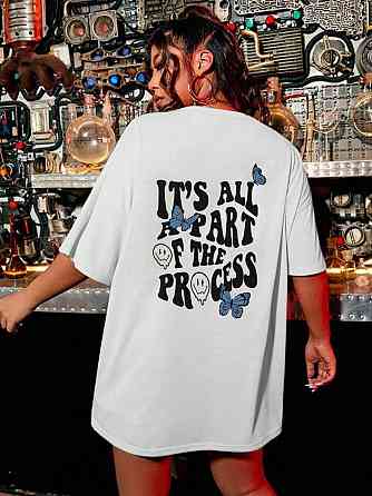 Футболка жіноча з принтом  48 Біла 2664085801 Дніпро