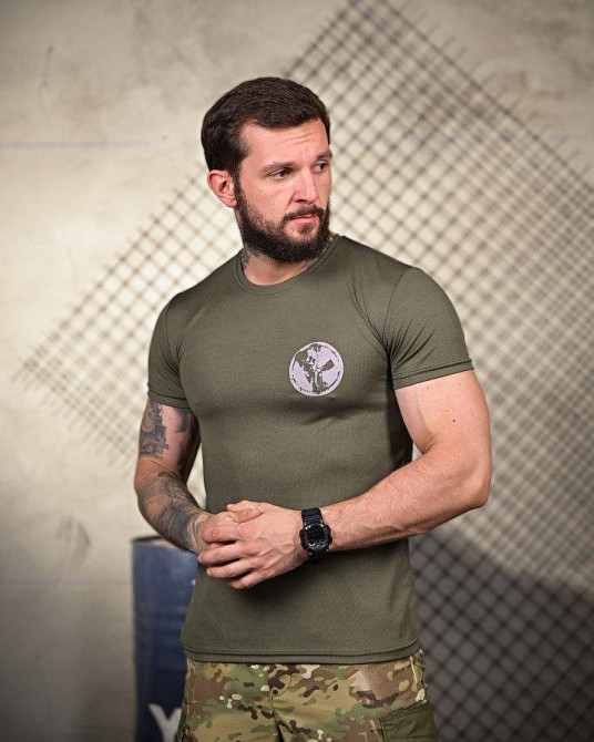 Тактическая потоотводящая футболка Palm oliva ПП4675 Одесса - изображение 3