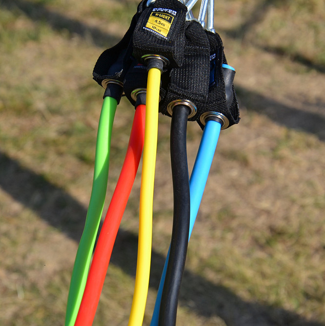 Набір трубчастих еспандерів Power System PS-4099 Total Expander Set 5шт. (до 55 кг.) Луцьк - фото 5