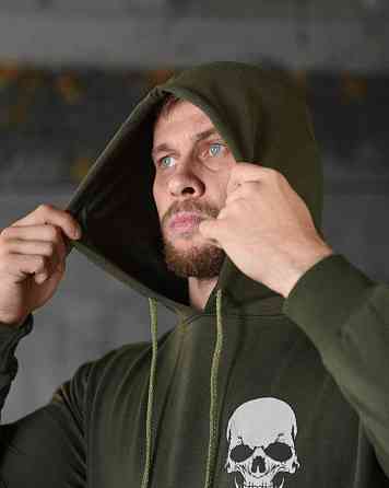 Худи maklin   олива череп   НП4892 Одесса