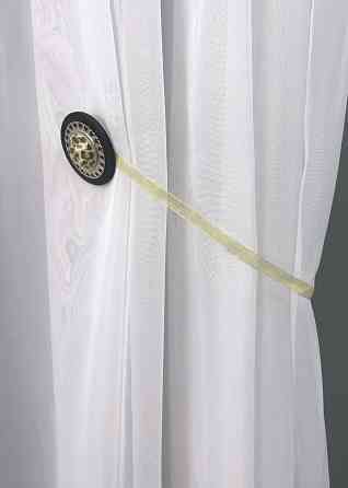 Магніти для штор і гардин Карпати набір 2 шт Чорний з сріблястим (81-147) Київ