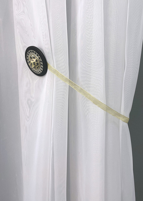 Магніти для штор і гардин Карпати набір 2 шт Чорний з сріблястим (81-147) Київ - фото 2