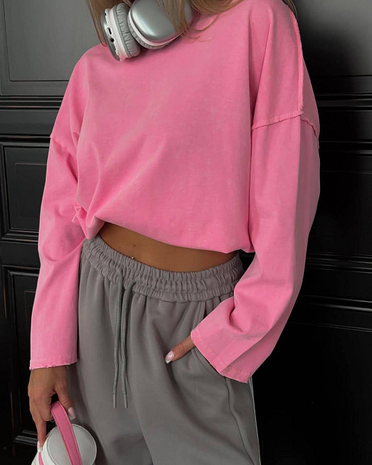 Жіночі спортивні штани з лампасами двонитка Сірий, 46/48 Одеса - фото 6