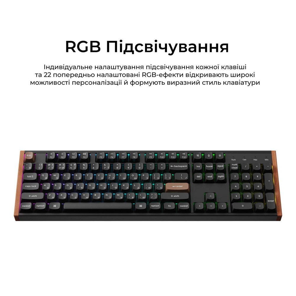 Клавіатура бездротова Keychron K10 HE Magnetic Switch Black RGB (K10H-F1-UA) ( 25833 ) Харьков - изображение 14
