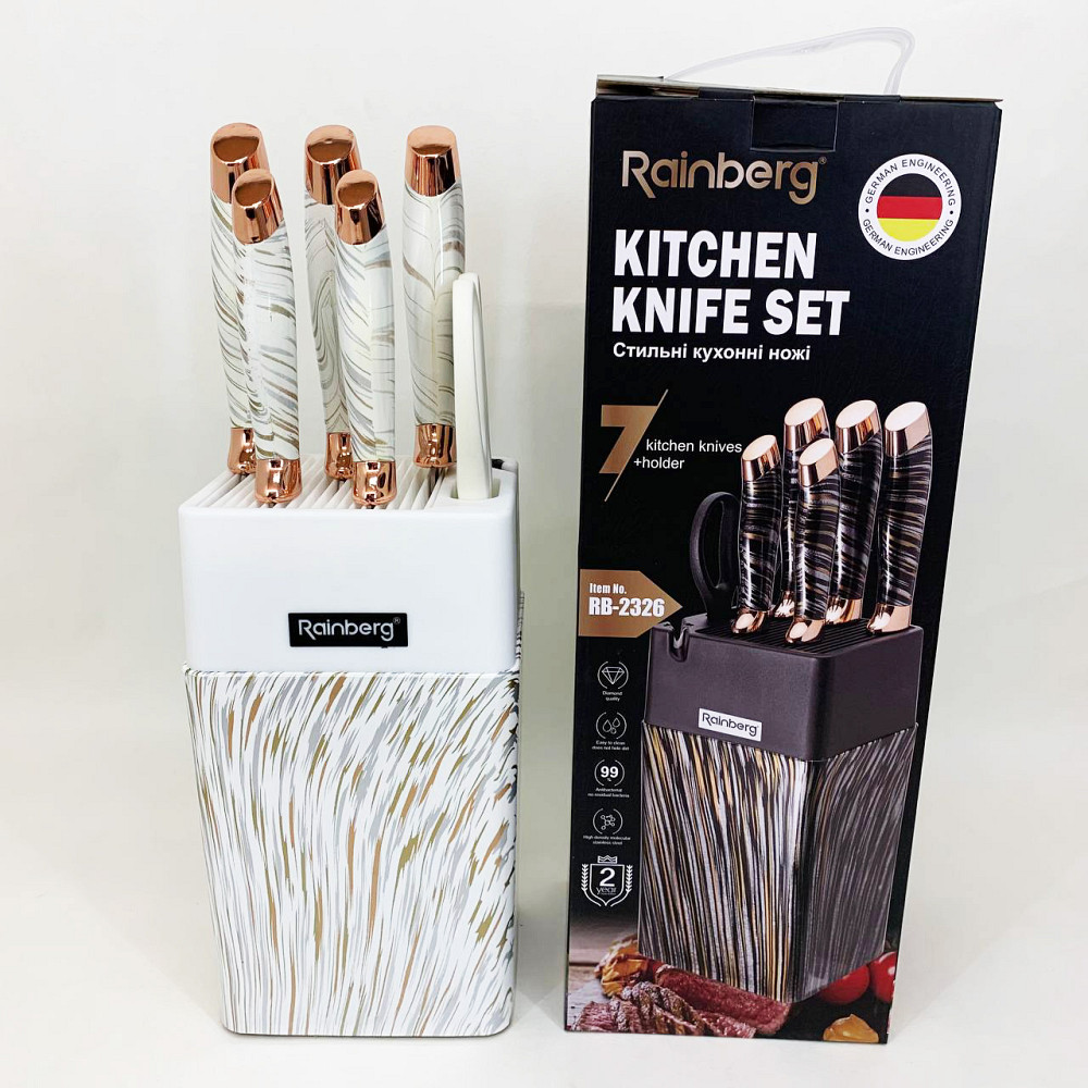 Хорошие ножи для поваров, Набор ножей для кулинарных задач, Качественный набор ножей с подставкой ZP-59 Львов - изображение 3
