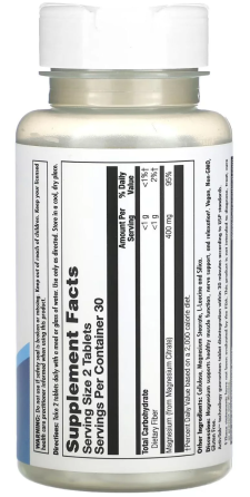 Магний цитрат KAL Magnesium Citrate 400mg 60 tabs Киев