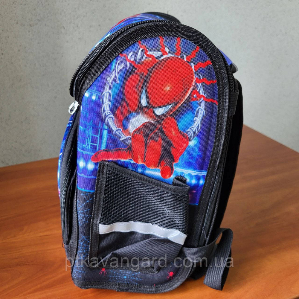 Школьный портфель каркасный 1 класс, 3D принт Человек паук, ортопедическая спинка 72956 Хмельницкий - изображение 3