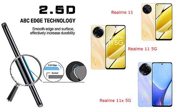 Захисне скло ArmorGlass для Realme 11, Realme 11 5G, Realme 11x 5G – стійке до подряпин та ударів Київ