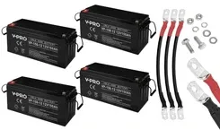 4x Акумулятор Volt VPRO VRLA AGM 12V 150Ah + 3x przewód do łączenia 3SPZC21726 12V/24V/48V MAGAZYN ENERGII Київ