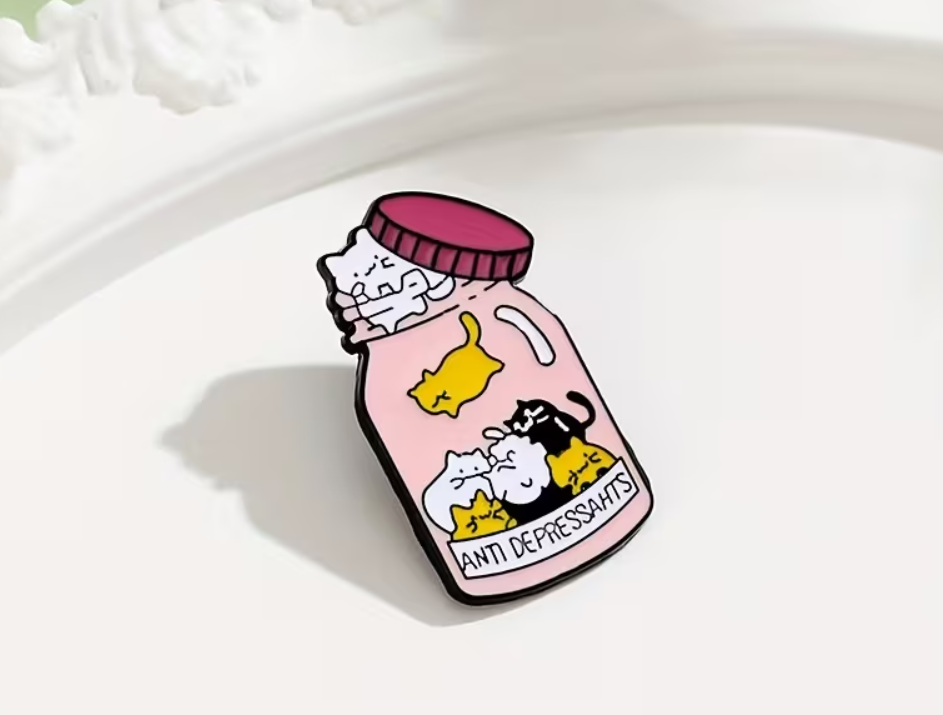 Металлический значок-брошка