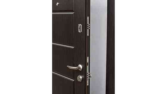 Двері вхідні Наші Двері ПОРТА ПВХ Б-287 Венге горизонт темний  960х2050 мм Київ