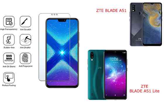 Захисне скло NeoGlass для ZTE BLADE A51, BLADE A51 Lite – надпрозоре та стійке Київ