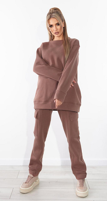 Теплий костюм на флісі з великими кишенями (44) Київ - фото 2