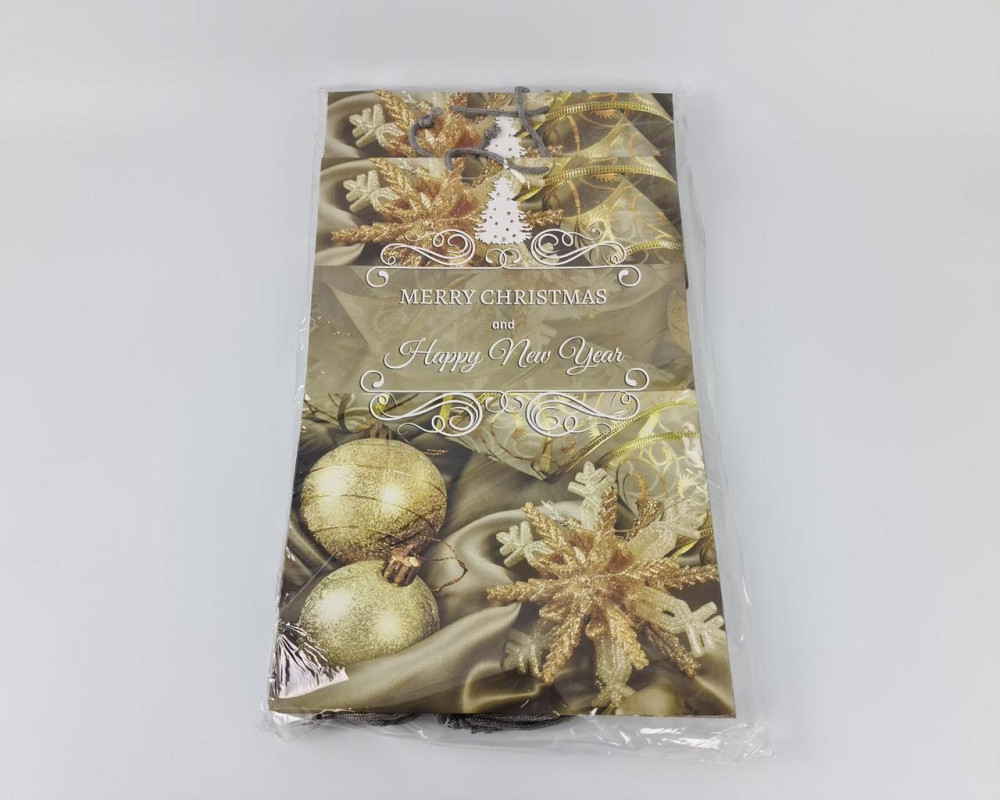 Новогодний ,картонные пакеты с ручками Гигант вертикальный 30х47х12-024 (12 шт) Харьков - изображение 2