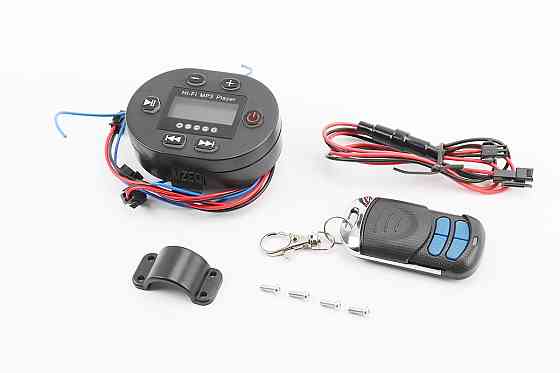 АУДІО-блок на кермо (Bluetooth, МРЗ-USB / SD, FM-радіо, пультДУ) Київ