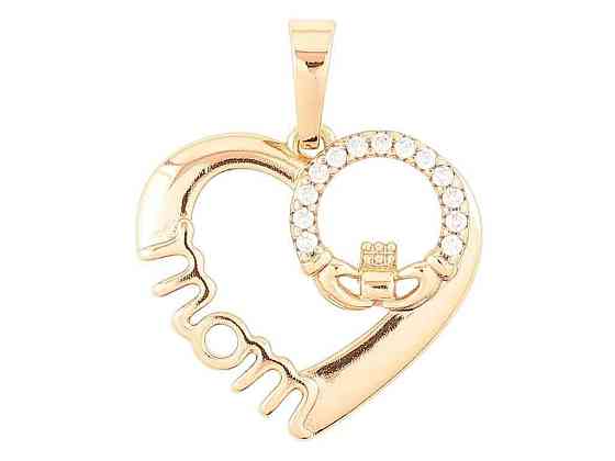 Кулон Позолота 18K «Сердечко з написом Мама» для ланцюжка до 7мм (262338) ТМ Xuping Київ