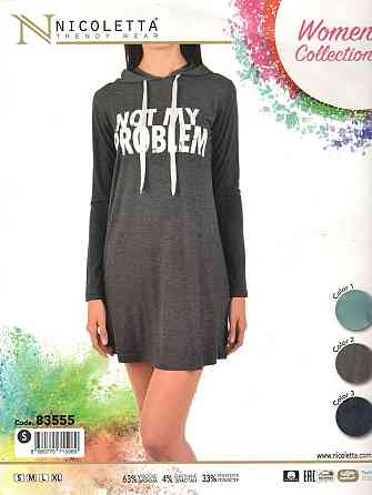 Туніка з капюшоном Віскоза — Not my problem Nicoletta 83555 M Київ
