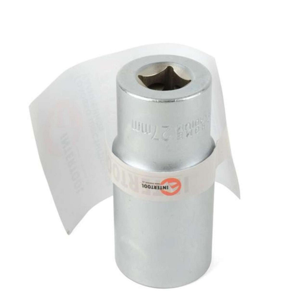 Головка шестигранна подовжена 1/2, 27мм*78мм, Хром-Ванадіум Мукачево - фото 1