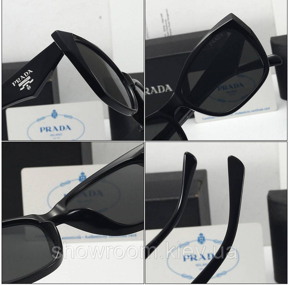 Жіночі окуляри від сонця Pr (27126) black Київ - фото 4