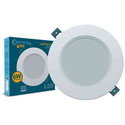 Светильник CRYSTAL GOLD SAPFIR M- 6W 6500K (DNL-025) Винница