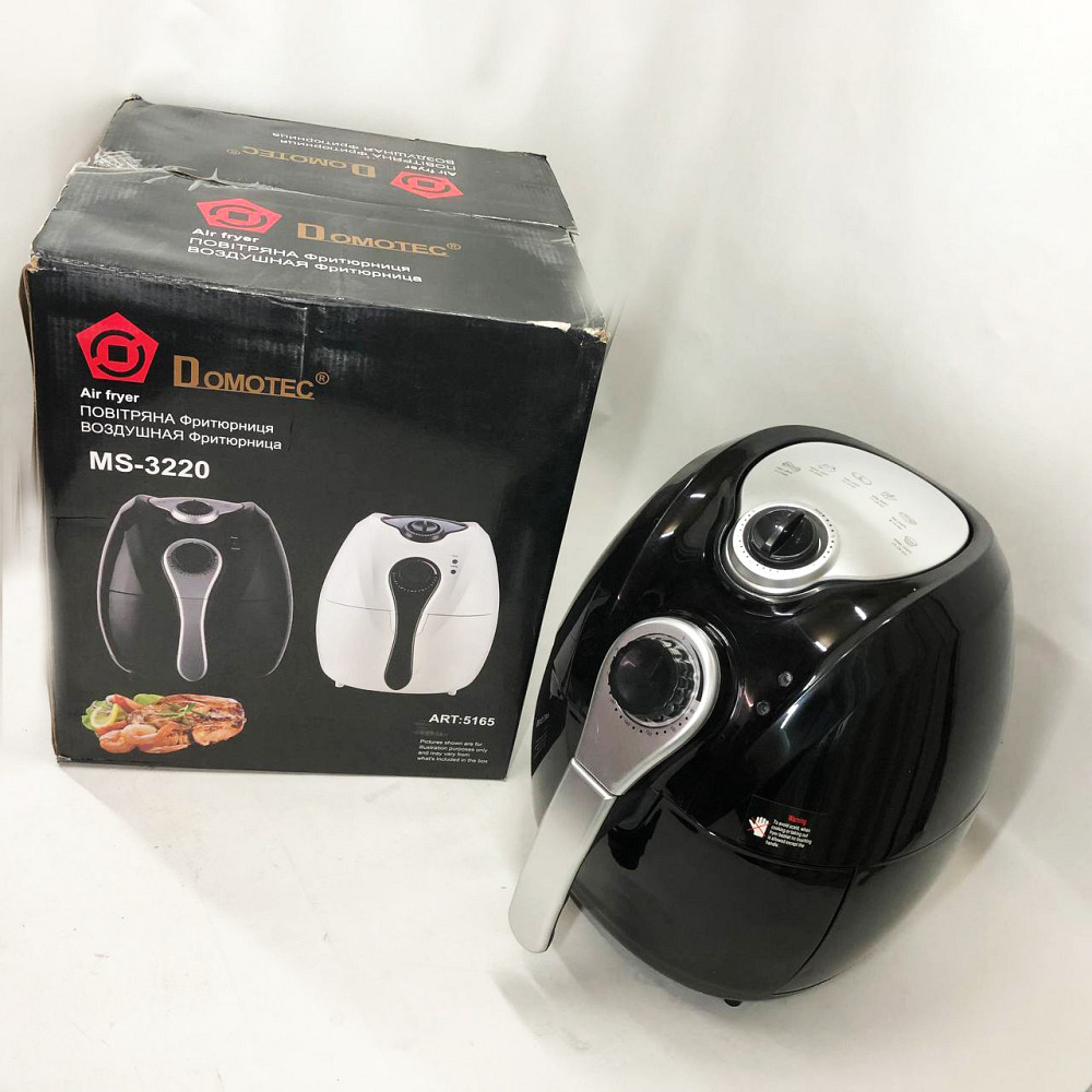 Безмасляна фритюрниця з таймером Domotec MS-3220 1300 Вт 4, 5 л, Фритюрниця смажити без олії VQ-71 Івано-Франківськ - фото 3