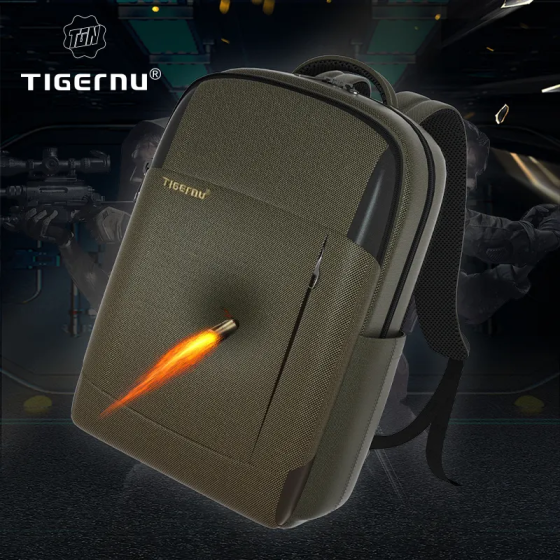 Рюкзак Tigernu 15.6" Армійський Зелений Київ