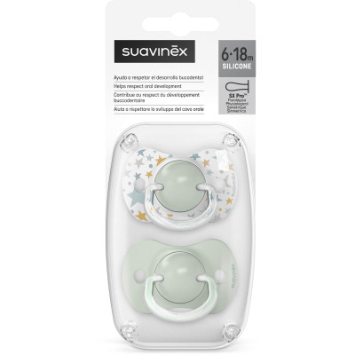 Пустышка Suavinex Dreams фізіологічна 2 шт, 6-18 місяців, зелена (308275) Винница - изображение 5